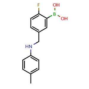 (2-fluoro-5-((p-tolylamino)methyl)phenyl)boronic acid