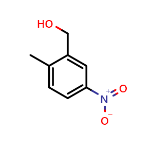 Chemical structure of (2-methyl-5-nitrophenyl)methanol , CAS 22474-47-1, AChemBlock X204002