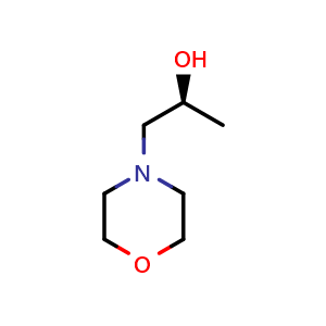 Chemical structure of (2S)-1-(morpholin-4-yl)propan-2-ol , CAS 65617-17-6, AChemBlock X204032