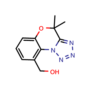 Chemical structure of (4,4-dimethyl-4H-benzo[b]tetrazolo[1,5-d][1,4]oxazin-9-yl)methanol , CAS 2701435-81-4, AChemBlock X204155