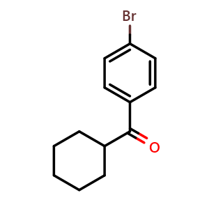 Chemical structure of (4-bromophenyl)(cyclohexyl)methanone , CAS 3277-79-0, AChemBlock X204170