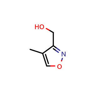 Chemical structure of (4-methyl-1,2-oxazol-3-yl)methanol , CAS 103245-31-4, AChemBlock X204189