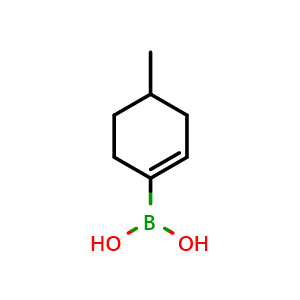 Chemical structure of (4-methylcyclohexen-1-yl)boronic acid , CAS 850567-92-9, AChemBlock X204193