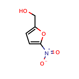 Chemical structure of (5-Nitrofuran-2-yl)methanol , CAS 2493-04-1, AChemBlock X204214