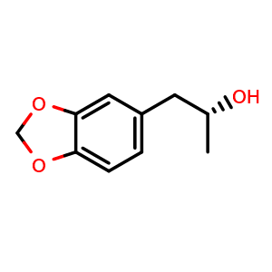 Chemical structure of (R)-1-(benzo[d][1,3]dioxol-5-yl)propan-2-ol , CAS 521097-97-2, AChemBlock X204305