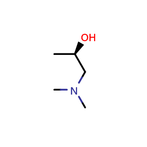 Chemical structure of (R)-1-(Dimethylamino)propan-2-ol , CAS 53636-15-0, AChemBlock X204306