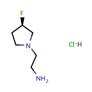 (R)-2-(3-Fluoro-1-pyrrolidinyl)ethanamine hydrochloride