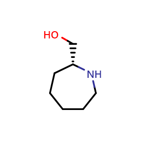 Chemical structure of [(2R)-azepan-2-yl]methanol , CAS 2165594-98-7, AChemBlock X204423