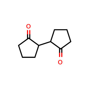 Chemical structure of [1,1'-Bicyclopentyl]-2,2'-dione , CAS 5070-24-6, AChemBlock X204437