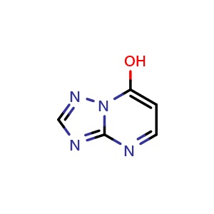 Chemical structure of [1,2,4]triazolo[1,5-a]pyrimidin-7-ol , CAS 4866-61-9, AChemBlock X204440