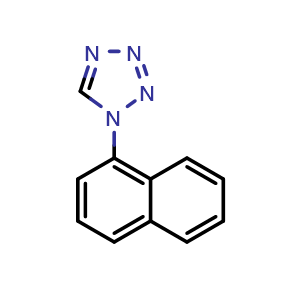 Chemical structure of 1-(1-Naphthalenyl)-1H-tetrazole , CAS 313535-27-2, AChemBlock X204495