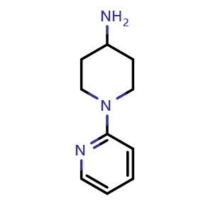 Chemical structure of 1-(2-Pyridyl)piperidin-4-amine , CAS 144465-94-1, AChemBlock X204530