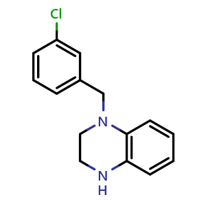 Chemical structure of 1-(3-Chlorobenzyl)-1,2,3,4-tetrahydroquinoxaline , CAS 939760-06-2, AChemBlock X204546