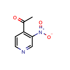 Chemical structure of 1-(3-nitro-4-pyridyl)ethanone , CAS 161871-65-4, AChemBlock X204553