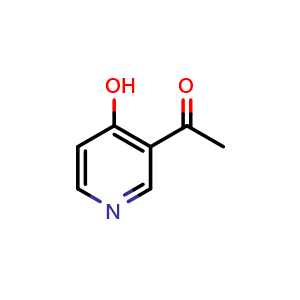 Chemical structure of 1-(4-hydroxy-3-pyridyl)ethanone , CAS 84574-33-4, AChemBlock X204576