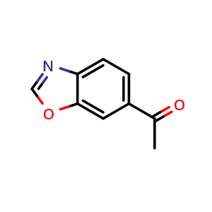 Chemical structure of 1-(Benzo[d]oxazol-6-yl)ethan-1-one , CAS 1368492-50-5, AChemBlock X204610