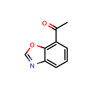 Chemical structure of 1-(benzo[d]oxazol-7-yl)ethan-1-one , CAS 952182-89-7, AChemBlock X204611