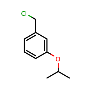 Chemical structure of 1-(chloromethyl)-3-isopropoxybenzene , CAS 26066-16-0, AChemBlock X204617