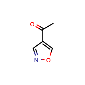 Chemical structure of 1-(isoxazol-4-yl)ethan-1-one , CAS 83259-37-4, AChemBlock X204628