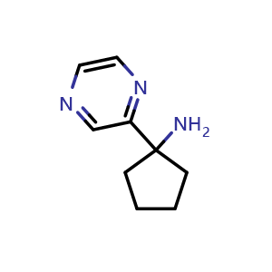1-(pyrazin-2-yl)cyclopentan-1-amine