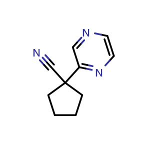1-(pyrazin-2-yl)cyclopentane-1-carbonitrile