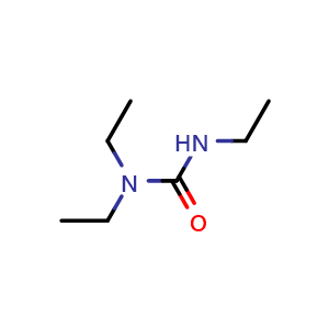 Chemical structure of 1,1,3-triethylurea , CAS 19006-59-8, AChemBlock X204694