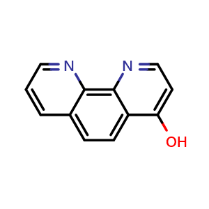 Chemical structure of 1,10-Phenanthrolin-4-ol , CAS 23443-31-4, AChemBlock X204698