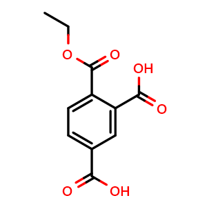 Chemical structure of 1,2,4-Benzenetris(carboxylic acid ethyl) ester , CAS 14230-18-3, AChemBlock X204717