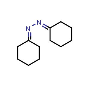 Chemical structure of 1,2-dicyclohexylidenehydrazine , CAS 4278-87-9, AChemBlock X204728