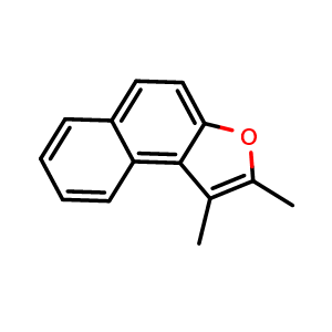 Chemical structure of 1,2-dimethylnaphtho[2,1-b]furan , CAS 129812-23-3, AChemBlock X204739