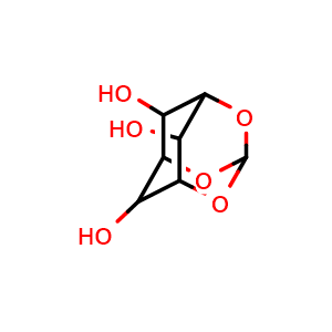 Chemical structure of 1,3,5-O-methylidyne-myo-inositol , CAS 98510-20-4, AChemBlock X204744