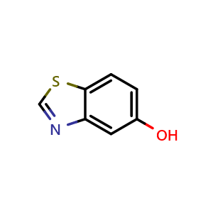 Chemical structure of 1,3-benzothiazol-5-ol , CAS 7686-41-1, AChemBlock X204748