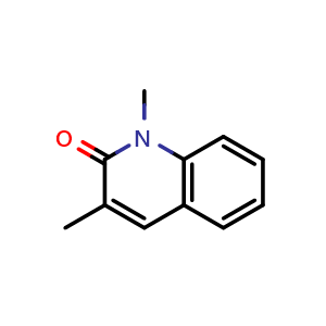 Chemical structure of 1,3-dimethylquinolin-2(1H)-one , CAS 55539-83-8, AChemBlock X204759