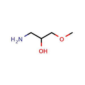 Chemical structure of 1-Amino-3-methoxy-2-propanol , CAS 93372-65-7, AChemBlock X204813