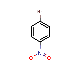 Chemical structure of 1-bromo-4-nitro-benzene , CAS 586-78-7, AChemBlock X204840