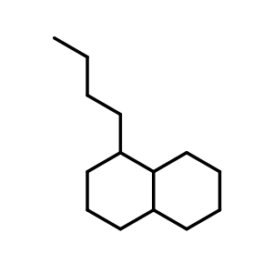 Chemical structure of 1-butyldecahydronaphthalene , CAS 92369-80-7, AChemBlock X204850