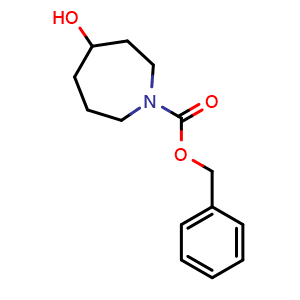 Chemical structure of 1-Cbz-4-hydroxyazepane , CAS 648418-25-1, AChemBlock X204852