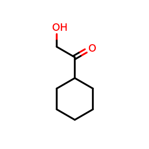 Chemical structure of 1-cyclohexyl-2-hydroxyethanone , CAS 6004-53-1, AChemBlock X204856