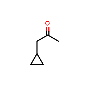 Chemical structure of 1-Cyclopropylacetone , CAS 4160-75-2, AChemBlock X204859