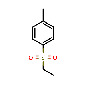 Chemical structure of 1-ethylsulfonyl-4-methyl-benzene , CAS 7569-34-8, AChemBlock X204870