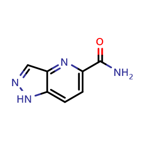 Chemical structure of 1H-Pyrazolo[4,3-b]pyridine-5-carboxamide , CAS 2168752-80-3, AChemBlock X204881