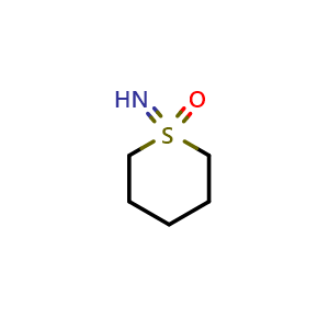 Chemical structure of 1-iminothiane 1-oxide , CAS 35188-35-3, AChemBlock X204889