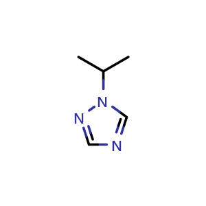 Chemical structure of 1-Isopropyl-1H-1,2,4-triazole , CAS 63936-02-7, AChemBlock X204894