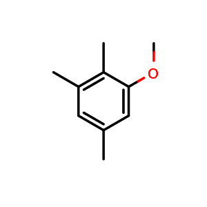 Chemical structure of 1-methoxy-2,3,5-trimethylbenzene , CAS 20469-61-8, AChemBlock X204901