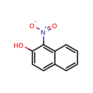 Chemical structure of 1-Nitronaphthalen-2-ol , CAS 550-60-7, AChemBlock X204932