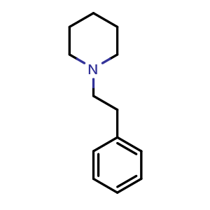 Chemical structure of 1-Phenethylpiperidine , CAS 6949-43-5, AChemBlock X204939