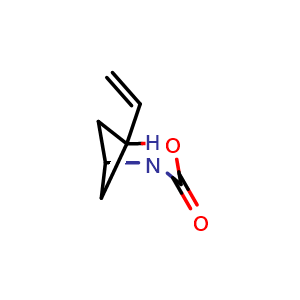 Chemical structure of 1-vinyl-2-oxa-4-azabicyclo[3.1.1]heptan-3-one , CAS 2940940-22-5, AChemBlock X204957