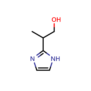 Chemical structure of 2-(1H-imidazol-2-yl)propan-1-ol , CAS 1447317-08-9, AChemBlock X204984