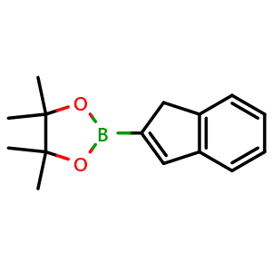 Chemical structure of 2-(1H-inden-2-yl)-4,4,5,5-tetramethyl-1,3,2-dioxaborolane , CAS 749869-98-5, AChemBlock X204986