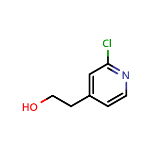 Chemical structure of 2-(2-chloro-4-pyridyl)ethanol , CAS 1206247-86-0, AChemBlock X205020